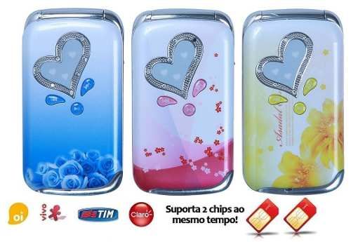 Celular Lançamento Mp20 Coração Luminoso Ztc-u660 Mobile 2ch
