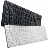 Teclado Multimídia Usb Slim Preto Ou Branco Mk601 Fortrek
