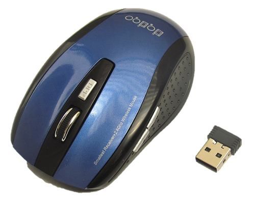 Mouse Sem Fio Laser Wireless 2.4 Ghz 1600 Dpi 10 Metros