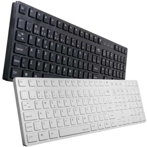 Teclado Multimídia Usb Slim Preto Ou Branco Mk601 Fortrek